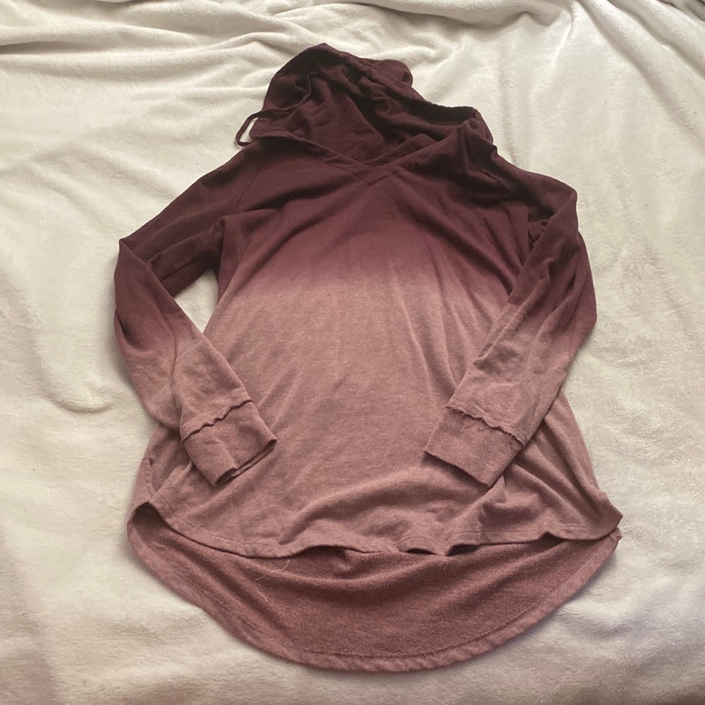 Maurice’s Maroon Ombré Hoodie; size: XL